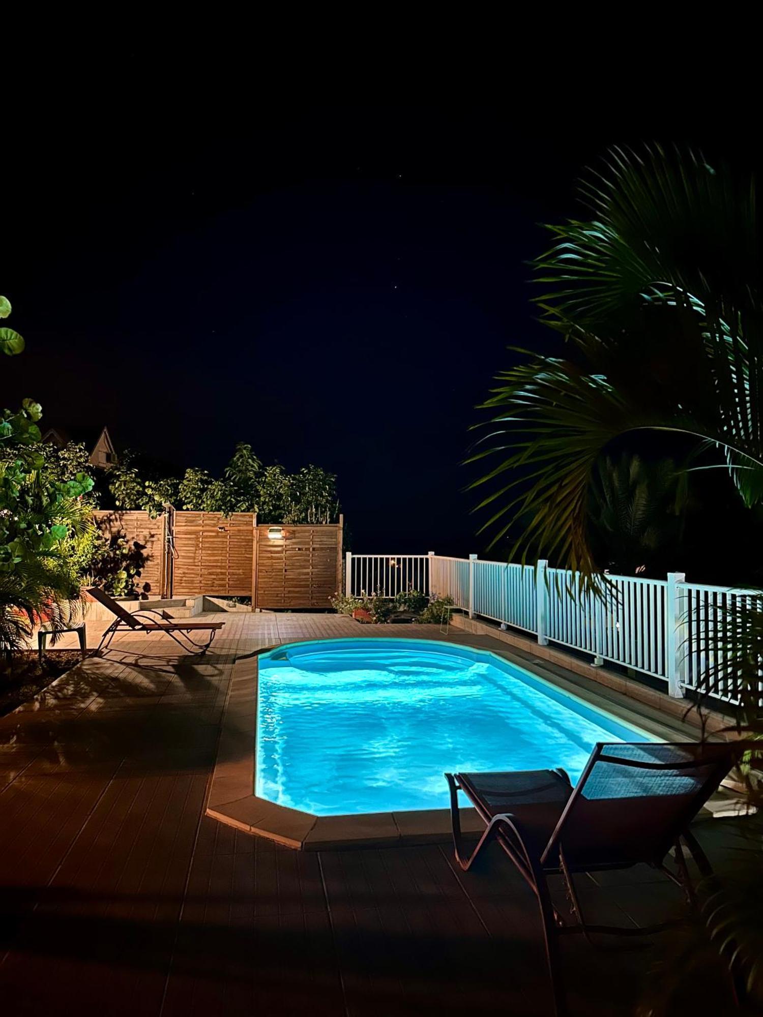 Mango Sea -Villa "Maracudja" Et Appartement "Jojoba" Avec Piscine & Vue Sur Les Iles 생프랑수아 외부 사진