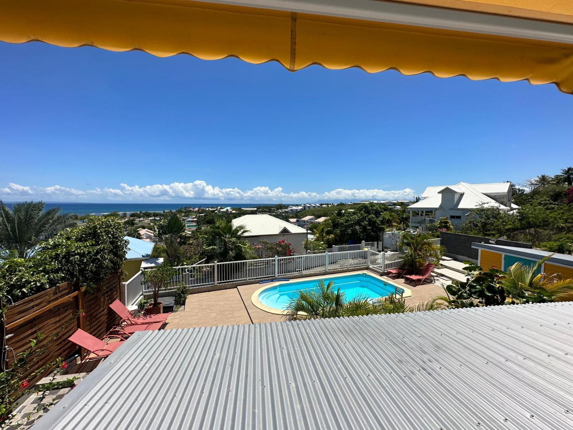 Mango Sea -Villa "Maracudja" Et Appartement "Jojoba" Avec Piscine & Vue Sur Les Iles 생프랑수아 외부 사진